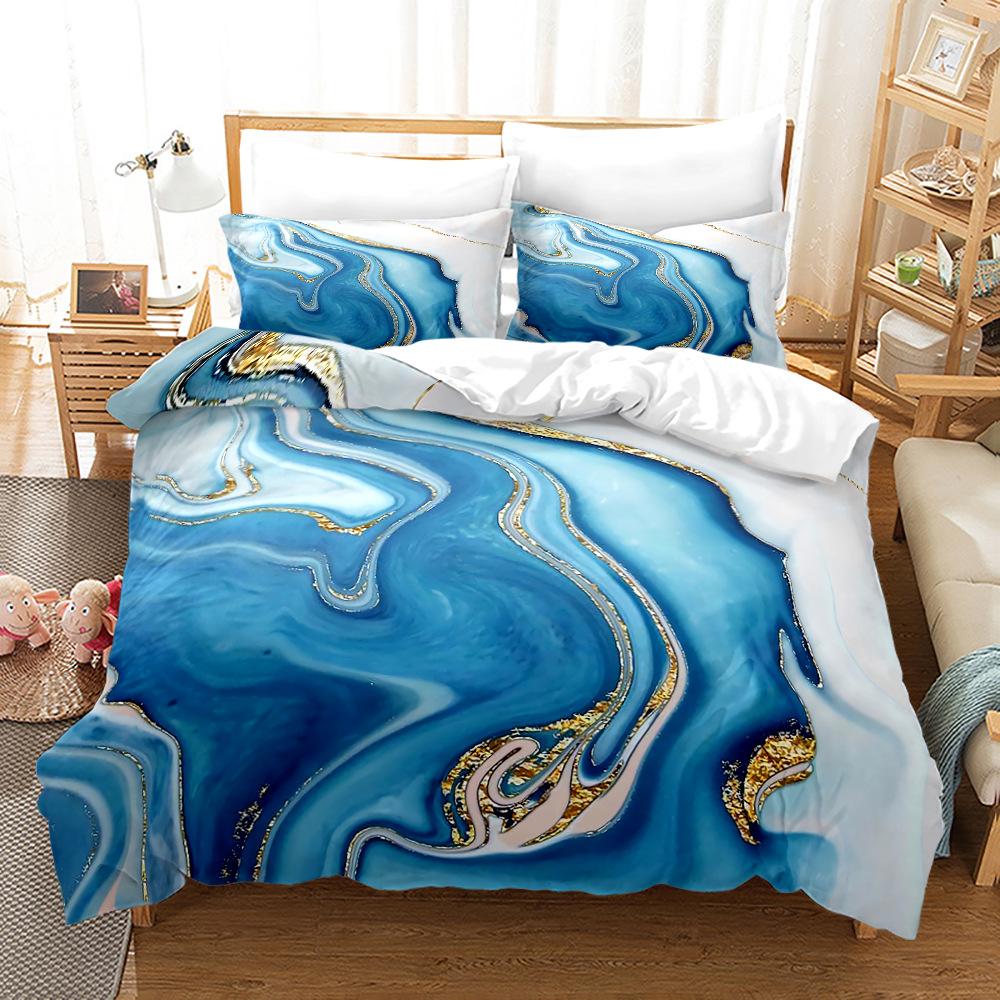 Queen King Full Size Luxus Bettwäsche-Set mit Bettbezug Bett Buntes Farbverlaufsmuster Für Ethnische Abstrakte Kunst Mode Polyester