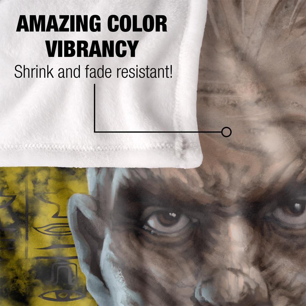 Universal Monsters Head The Mummy Blanket