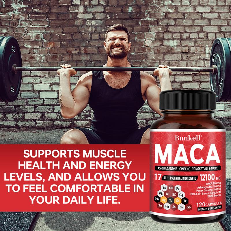 Maca, black pepper, ginseng root 12100mg 120 capsules