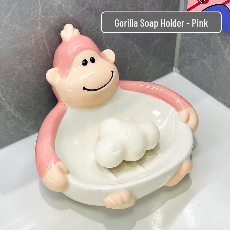 Gorilla Ceramic Drain Soap Dish