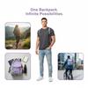Modischer leichter Mini-Rucksack Tragbare multifunktionale Umhängetasche Große Kapazität Schultasche Outdoor-Nutzung