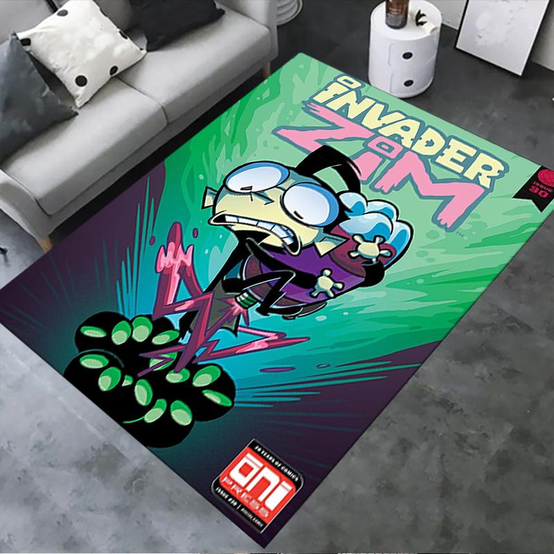 

2025 New Invader Zim Carpet Rug for Living Room Bedroom Home Sofa Decoration,Kids play Non-slip Floor Mat 49 40x60cm( 15x23in )