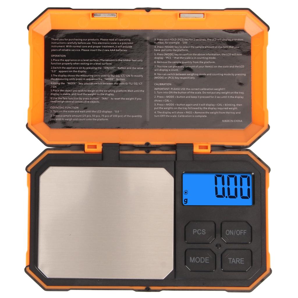 Gram Scale 500g 0.01g 5 Unit Modes Multifunctional Digital Jewelry Scale with LCD Backlit Display fo