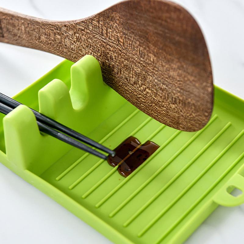 Kitchen Spoon Holders Pot Lid Rack Pot Lid Cooking Tool Tableware Storage Rack Spoon Chopsticks Holder Spatula Drain Rack Gadget