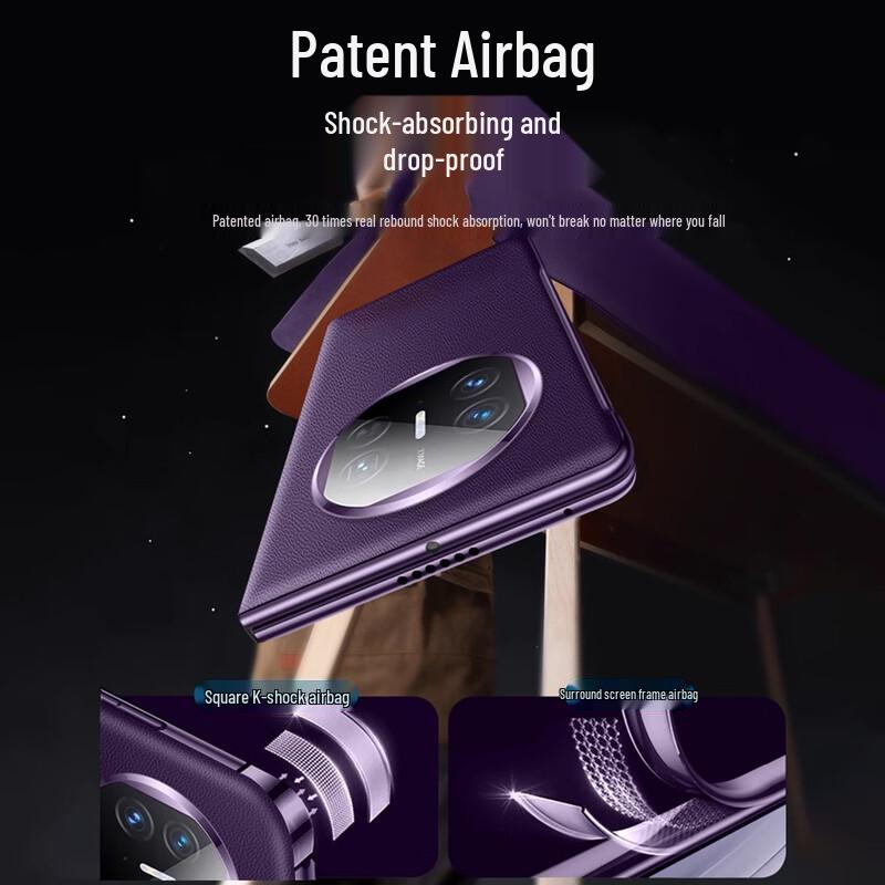 Huawei Mate X5/X3 Folding Phone Genuine Leather Flip Case