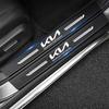 NCTV2 Carbon Fiber Car Rear Door Sill Protector Trunk Bumper Stickers for KIA K3 K7 Ceed Forte K9 Optoma Picanto K5 Rio Sorento Soul