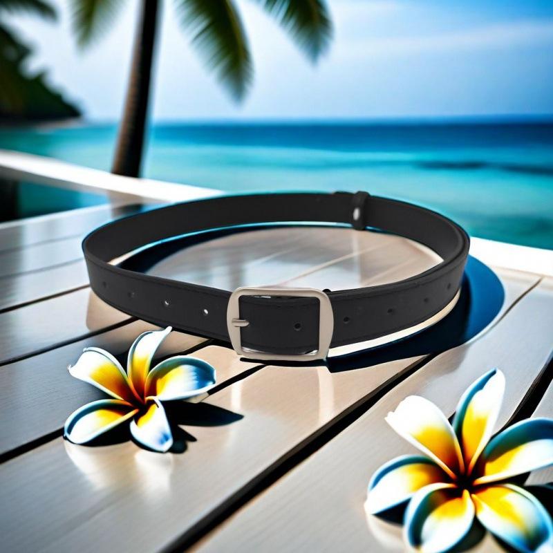 Pu Womens Chic Slim Waist Belt Perfect For Casual And Fashionable Daily Wear Black In