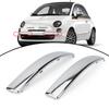 Paar Chrom Frontstoßstange Untere Zierleiste Für Fiat 500 2007-2015