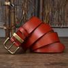 Korean Style Simple Smooth Leather Belt Genuine Leather Pin Buckle First Layer Cowhide Versatile Casual Pants Belt