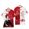 Tricouri Wuthering Waves Cartethyia Imprimate 3D Vară Bărbați Femei Mânecă Scurtă Gât Rotund Tricou Top Harajuku Y2k Anime Cosplay Costum