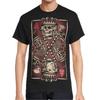 DOM Herren T-Shirt Totenkopf Pik-König Spielkarten Grafik Schwarz Größe M