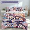 3pcs Custom Name Nekopara Set,Includes 1 Duvet Cover and 2 Pillowcases,All-season Bedroom Decor