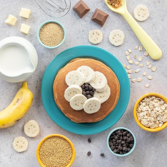 Slurrp Farm No Maida Pancake Mix | Instant Breakfast Mix Made with Oats and Jowar | 100% Vegetarian Eggless Healthy Breakfast| Pack of 3 X 150g