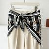 Spring and summer printed skirt women's triangle towel skirt curtain decorative belt towel stacked short skirt fart curtain new fashion
