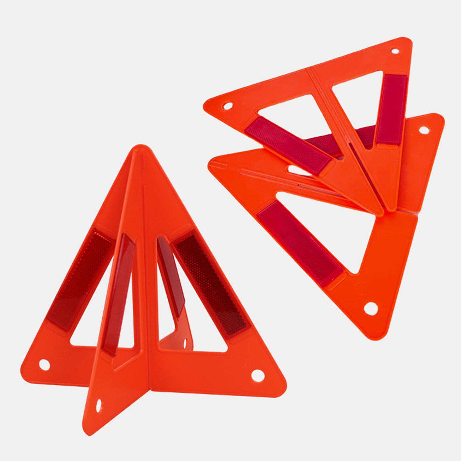 

Triangle Reflectors for Highway Safety Foldable Vehicles Breakdown Roadside Sign Triple Hazard Alert Compact Safty Reflector CN