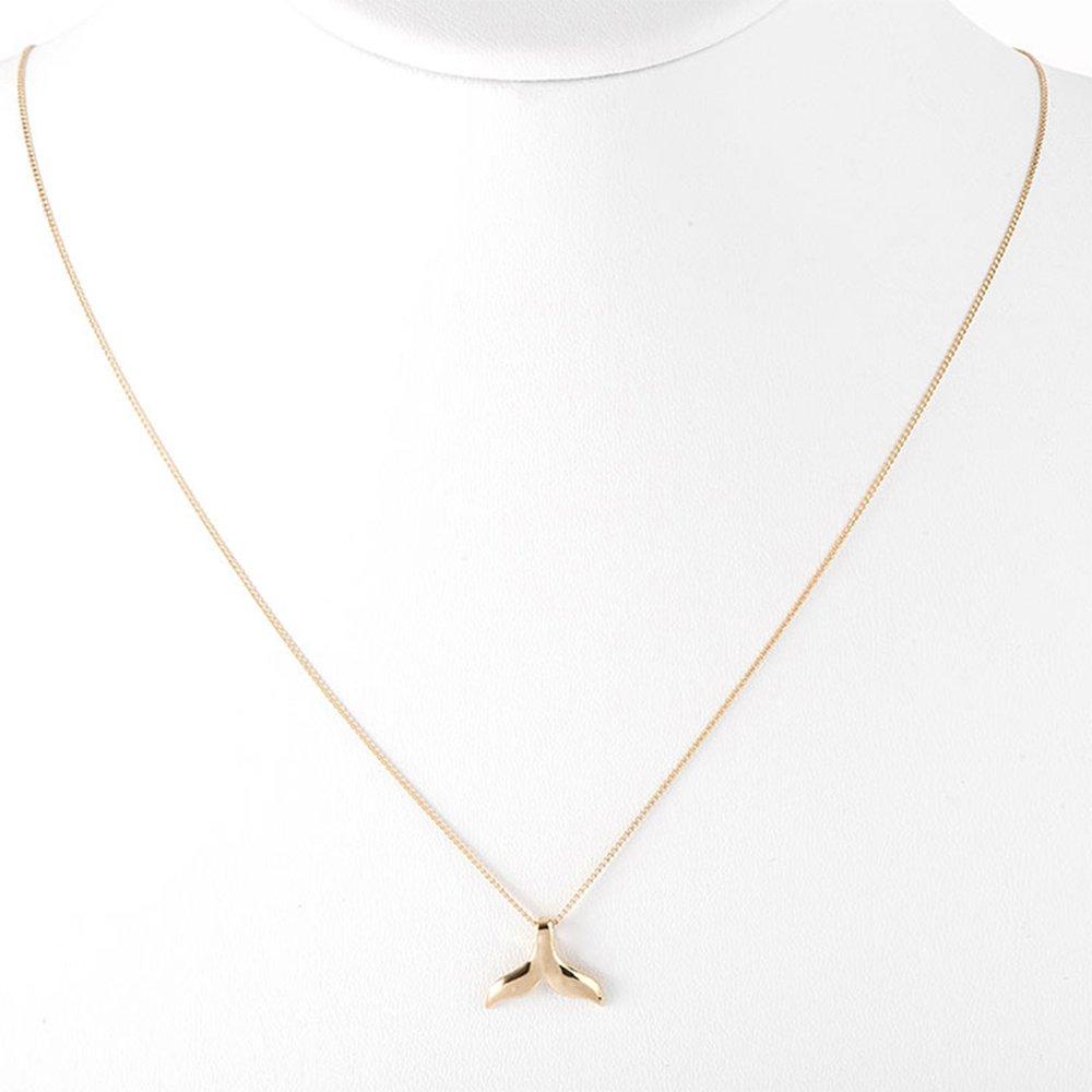 Lucky Whale Tail Silver Necklace