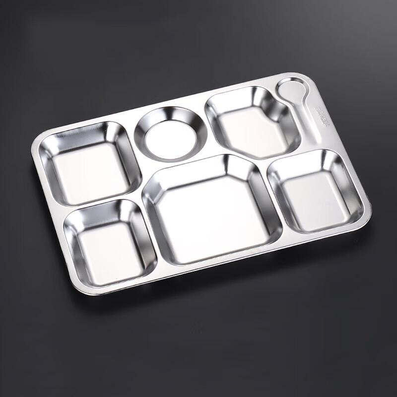 AnYI 304 Stainless Steel Divided Meal Tray