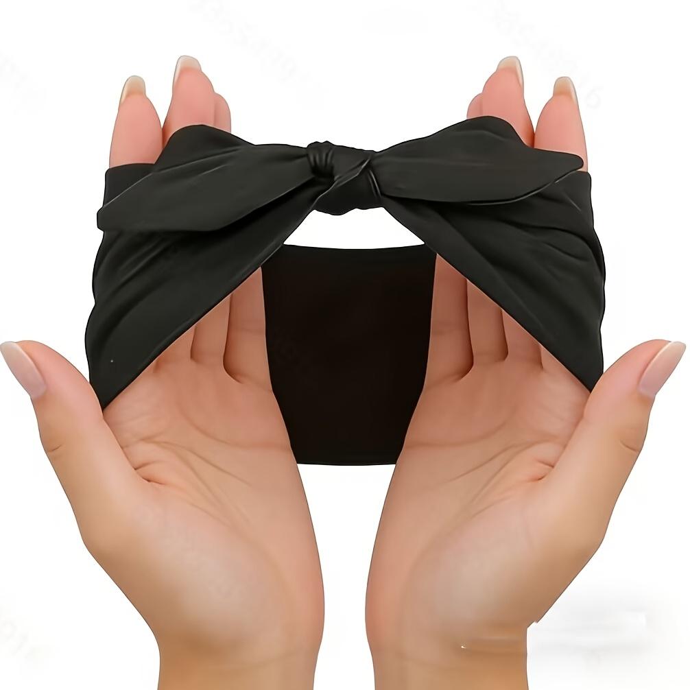 1 Большой ободок-бант Идеально подходит для Осенних и Зимних Вечеринок или Повседневной Носки. Стильный аксессуар для занятых принцесс, отличный подарок для женщин чёрный
