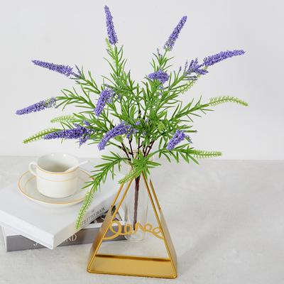 Artificial Green Plant Pastoral Style Realistic Lavender Plastic Plant Ornament DIY Floral Arrangement Scene Layout Simulation Lavender Flower