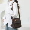PU Umhängetasche Damen Retro Einfarbig Rucksack Pendler Brusttasche