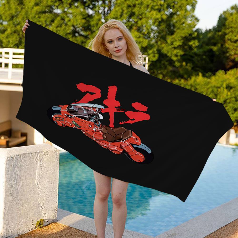 Hot Anime A-Akira Big Microfiber Beach Towels Quick Dry Towel Sand Beach Towels Pool Towel for Travel Swim Pool Yoga