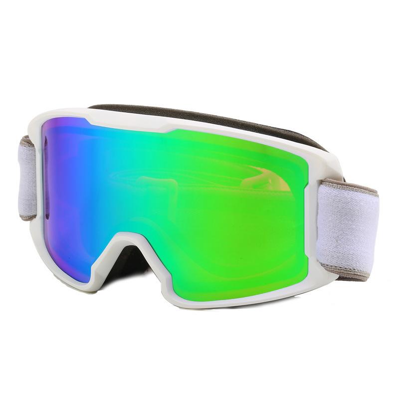 Children's ski goggles, double-layered, anti-fog, windproof, and sandproof, for outdoor sports, with colorful lenses, and can be fitted with