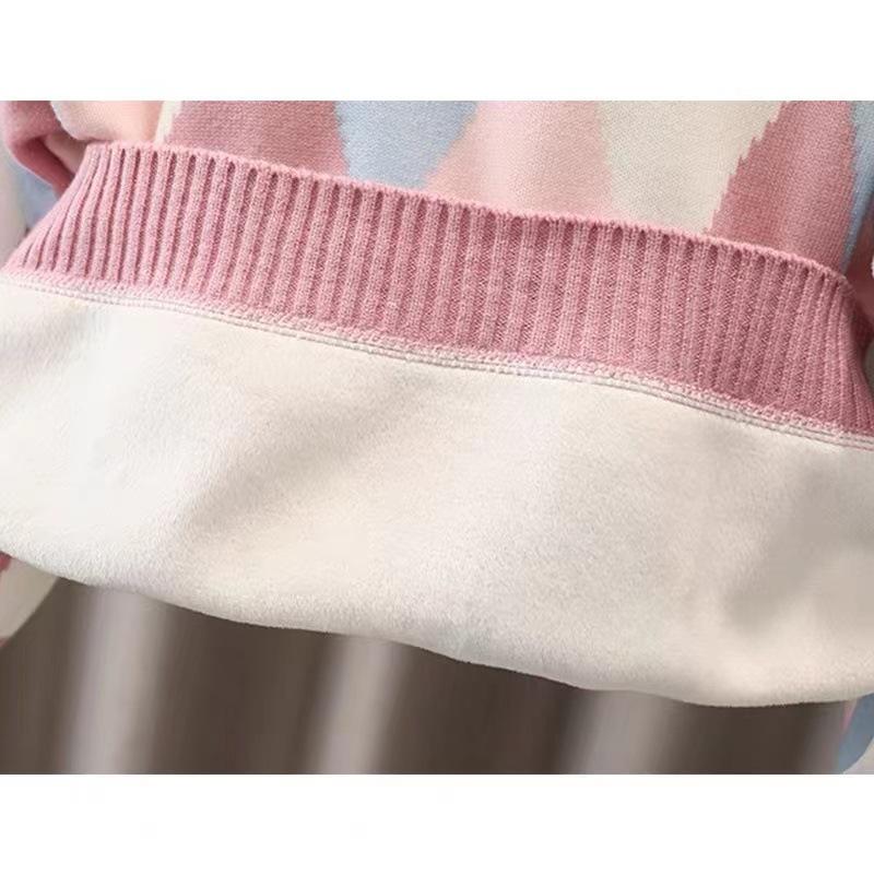 Girls' Casual Knit Cardigan Autumn Children's Sweater Top Coat