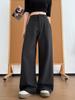 High-End Women's Suit Pants: Slimming, Thin, Narrow Spring/Summer Style, Straight-Leg with Good Drape, Comfy Loose Wide-Leg for Commute.