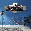 5Pcs Rustic F1 Racing Car House Paitings Sports Car Canvas Paintings Wall Art Poster Home Decor 5 Panel Modern Abstract Pictures