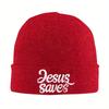 Jesus Saves Knitted Caps Womens Unisexs Skullies Beanies Winter Hats Christian God Casual Cap