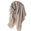 Inner Mongolia Cashmere Jacquard Shawl with Scottish Thistle - Thin Scarf for Autumn/Winter