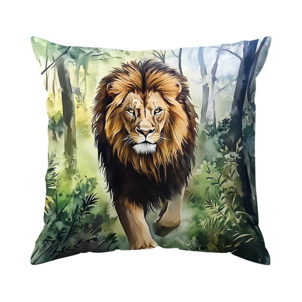 1pcs Jungle Series Pillowcase Square Bedroom Cushion Covers Zipper Living Soft Home Comfortable Decor 45x45cm