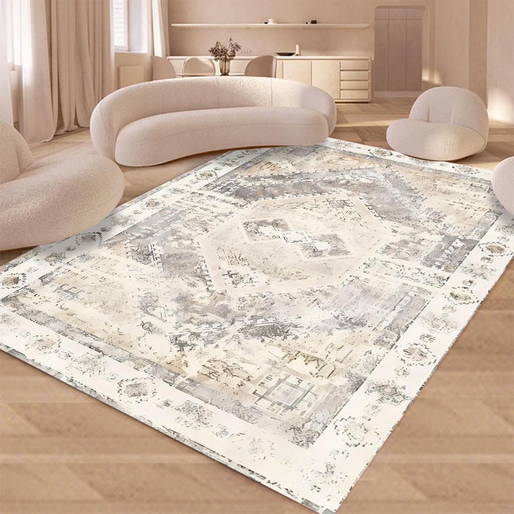 Baroque American Retro Living Room Carpet, Sofa, Coffee Table Rug, Nordic Bedside Bedroom Carpet, Modern Luxury Style decor