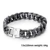 European and American Personalized Men's Jewelry, Titanium Steel Multi-ring Interlocking Pattern Bracelet, Men's Stainless Steel Bracelet