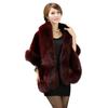 European & American Style Faux Fur Wedding Cape - Thick, Warm Faux Fox & Rabbit Fur Shawl for Women