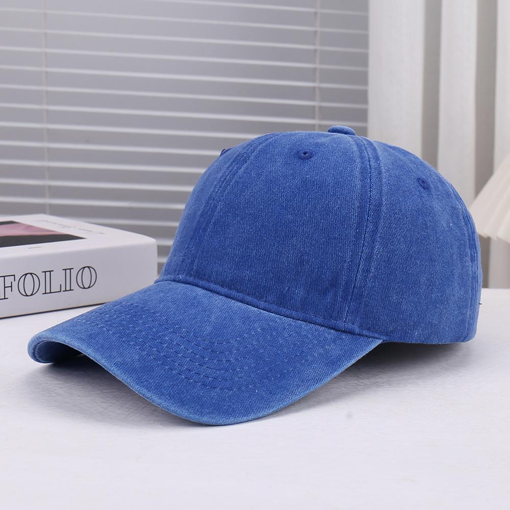 New Spring and Summer Solid Color Simple Washed Soft Top Breathable Baseball Cap Outdoor Travel Leisure Comfortable Sunshade Sunscreen Cap