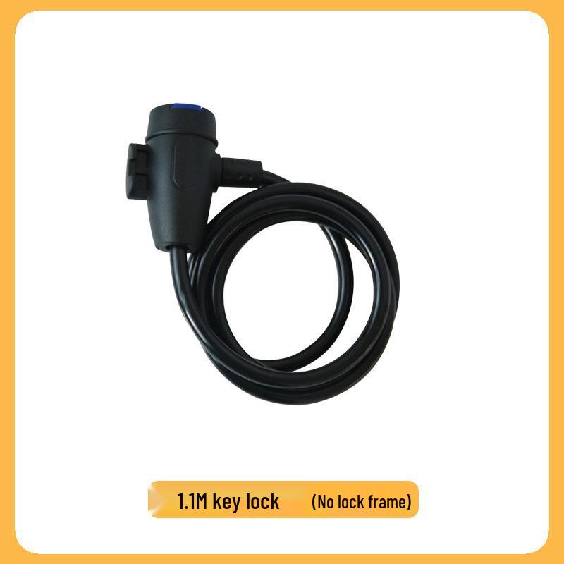 Portable Anti-Theft Bicycle Disc Lock with Steel Cable for Bikes and Electric Vehicles