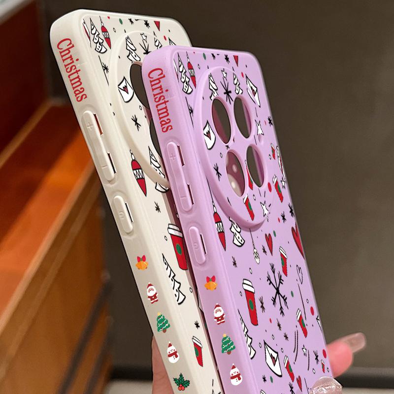 Christmas Gift Pattern Phone Case For OnePlus 15 13 12 13R 12R 11R Nord 5 5G Slim Soft TPU Silicone Cover For OnePlus Ace 5 3 2