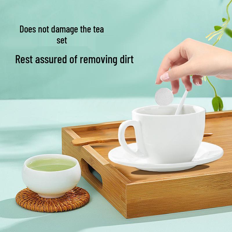 Active Oxygen Tablet Cleaner: Effervescent Stain Remover for Water Cups & Kettles