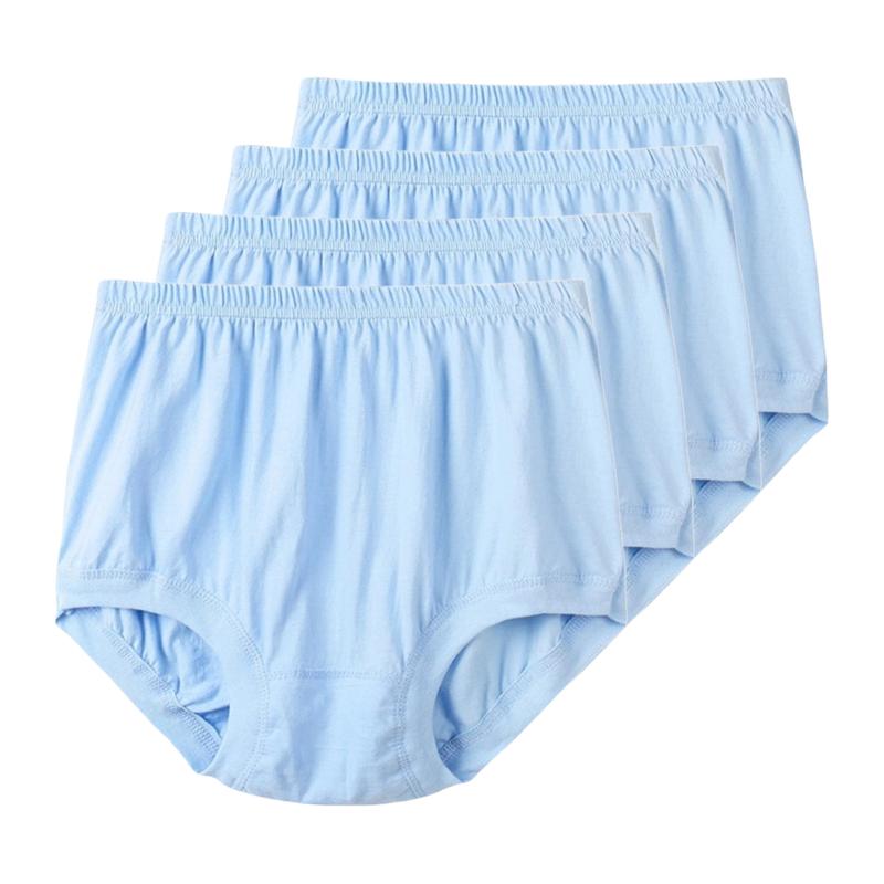 4pcs Big Size Underwear Men's L XL 2XL 3XL 4XL 5XL Briefs Large Underpants Middle-aged and elderly Cotton ComfortablePanties Male Shorts Knickers