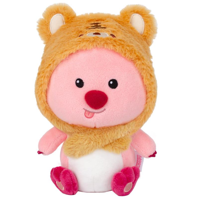 

Authentic Loopy Beaver Animal Head Cover Plush Toy Cute Cartoon Adorable Raccoon Stuffed Doll жёлтый