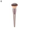 1Pc Champagne Gold Handle Eyebrow Foundation Powder Flame Makeup Brush Portable