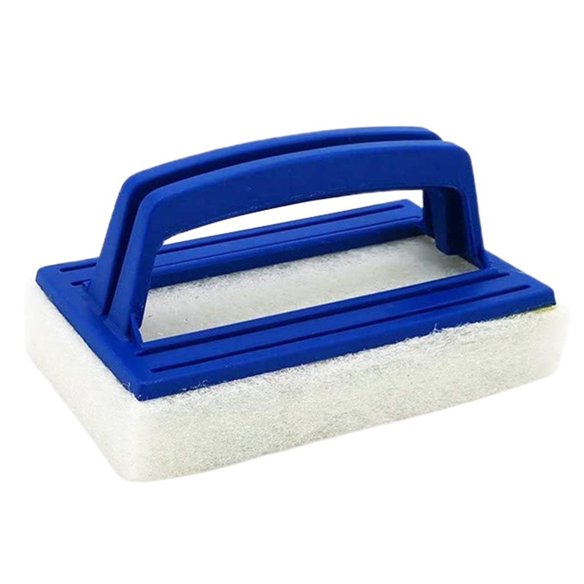 

Губчатая щетка с высокой плотностью поглощения воды, противоударная конструкция ручки, небольшая ручная щетка для чистки бассейна синий