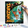 Disney Tarzan Jungle Adventure Handmade Diy Oil Painting Digital Painting Kit Home Living Room Entrance Decoration Hanging Painting