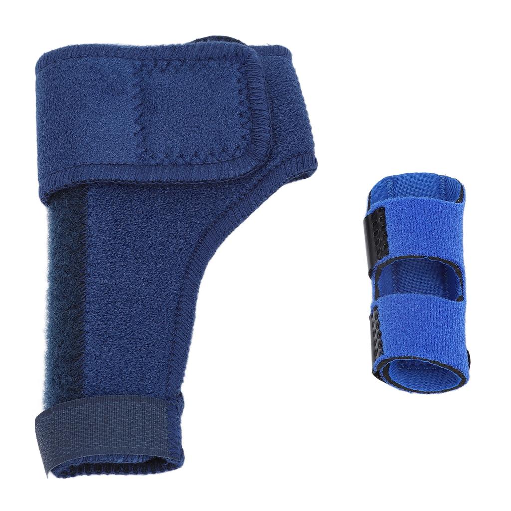 Thumb Splint Brace Multi Finger Universal Hand Support for Straightening Arthritis Blue Left Hand