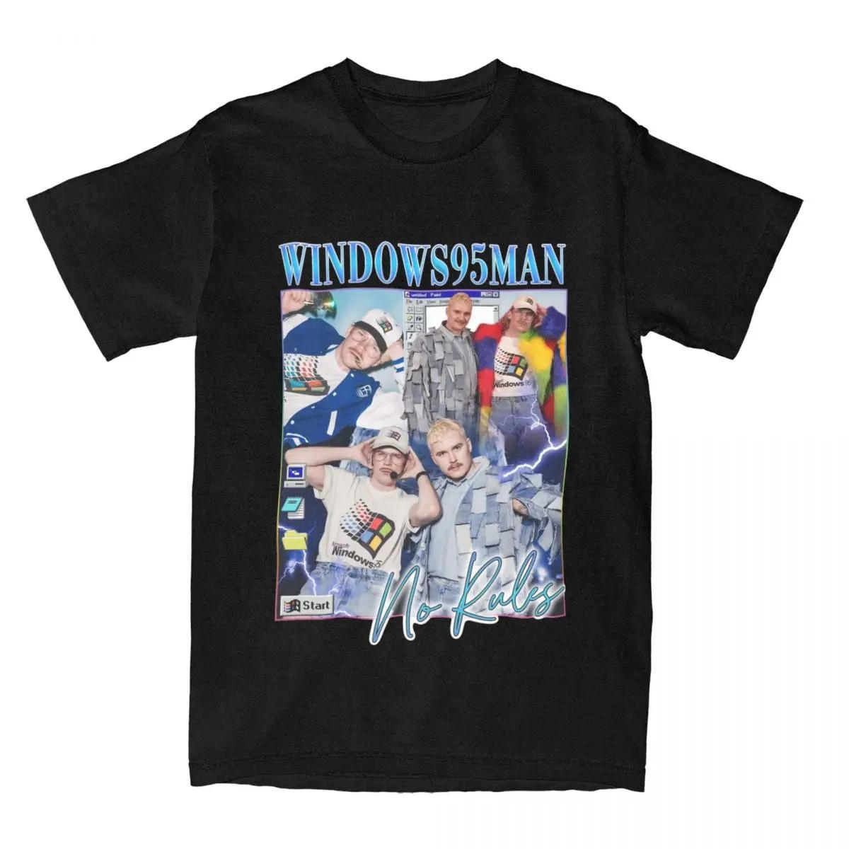 

Summer Teemu Keisteri Windows95man No Rules T Shirt Outfits Men Women s Cotton Crazy Finland Eurovision Tees Shirt 4XL