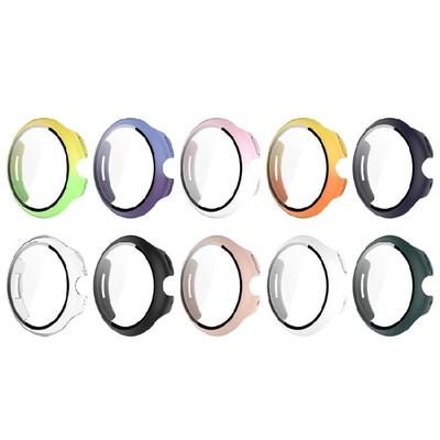 Tempered Glass Screen Protector Full Coverage Cover Antiscratch Shell Watch Housing Sleeve For Watchs 3 41mm 45mm