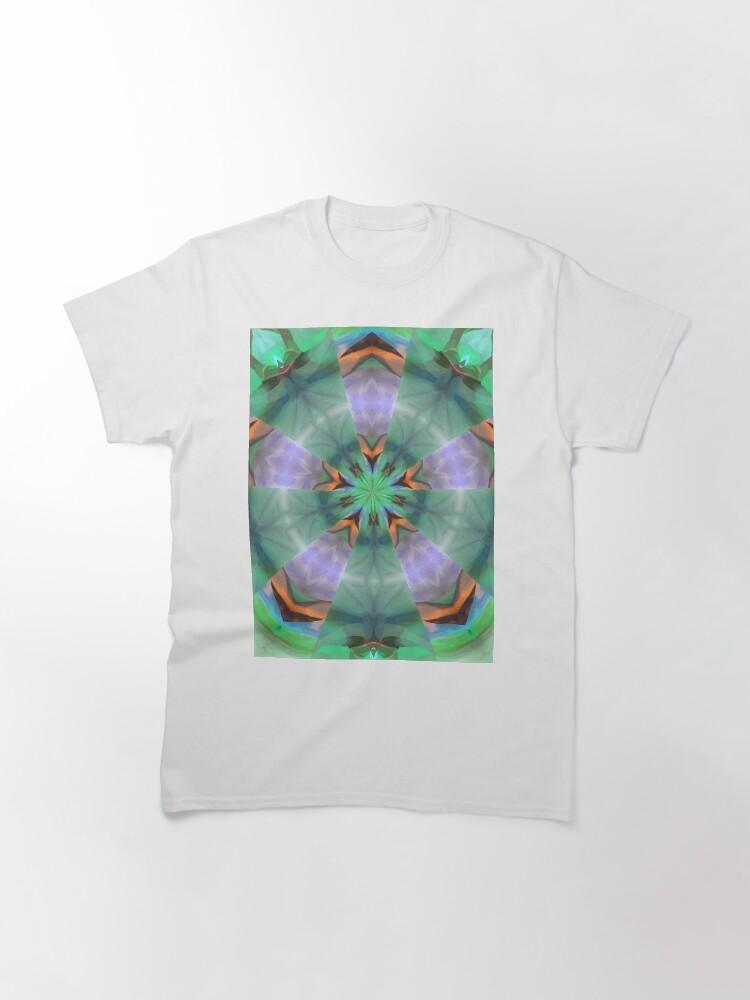 Pentangle Pastel Shades Multicolored Kaleidoscope Pentangle Pattern 6 Classic T-Shirt