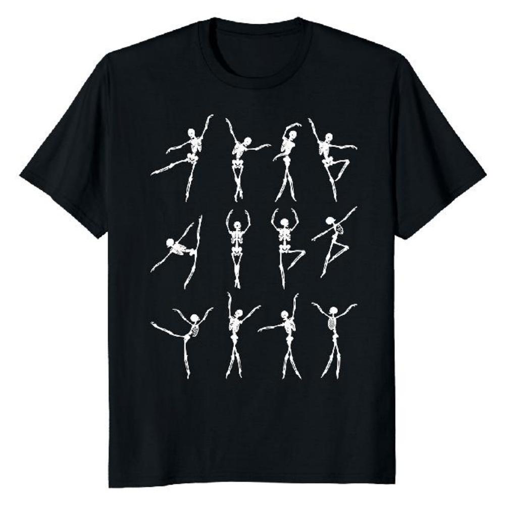 Футболка унисекс Skeleton Dancing Ballet S чёрный
