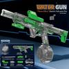 Simulated Firing with Recoil Electric Water Gun Toys Full Automatic Sensor Lights Water Pistol Summer Outdoor Games for Children